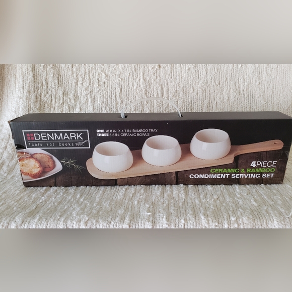 4 PIECE CONDIMENT SERVING SET - Picture 2 of 8